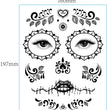 European And American Halloween Face Tattoo Stickers Day Of The Dead