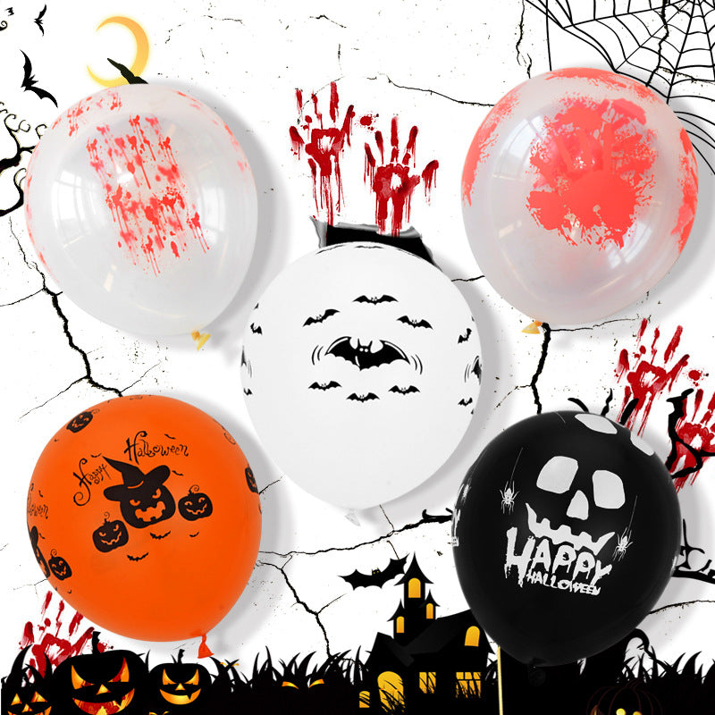 Halloween Balloons 12 Inch Printed Latex