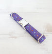 Pet Purple Halloween Print Dog Collar