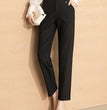 Women's High Waist Straight Leg Skinny Draped Western Pants