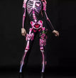 Halloween Skull Skeleton Print Jumpsuit