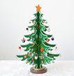 Combination Three-dimensional Pendant Villain Wooden Christmas Tree Ornament