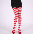 Rainbow Colorful Striped Stockings For Halloween Party