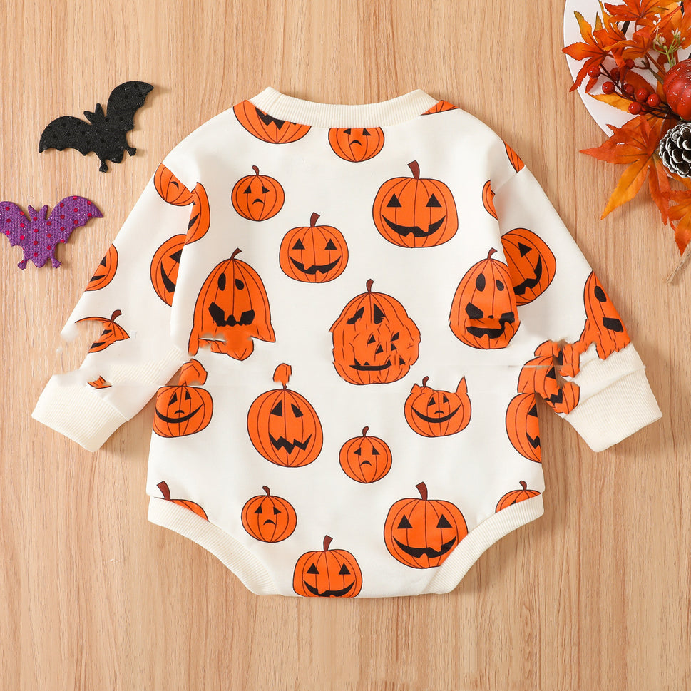 Halloween Pumpkin Ghost Face Hopper Ins