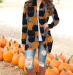 European And American Women's Halloween Elements Long-sleeved Sweater Cardigan Top