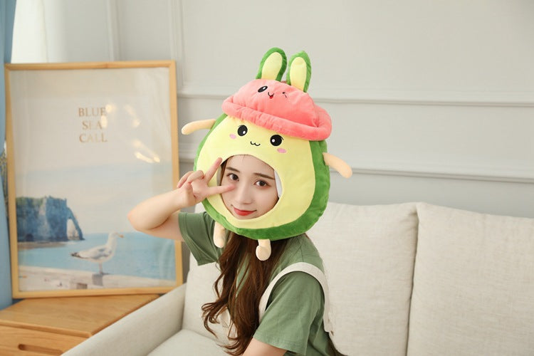 Orange Fruit Orange Emoji Pack Mask Headgear Halloween Stage Drama Show Funny Vibrato Funny Headgear