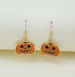 Halloween Earrings Cute Pumpkin Spooky Oil Drip Alloy Earrings Jewelry