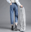 High Waist Elastic Waist Jeans