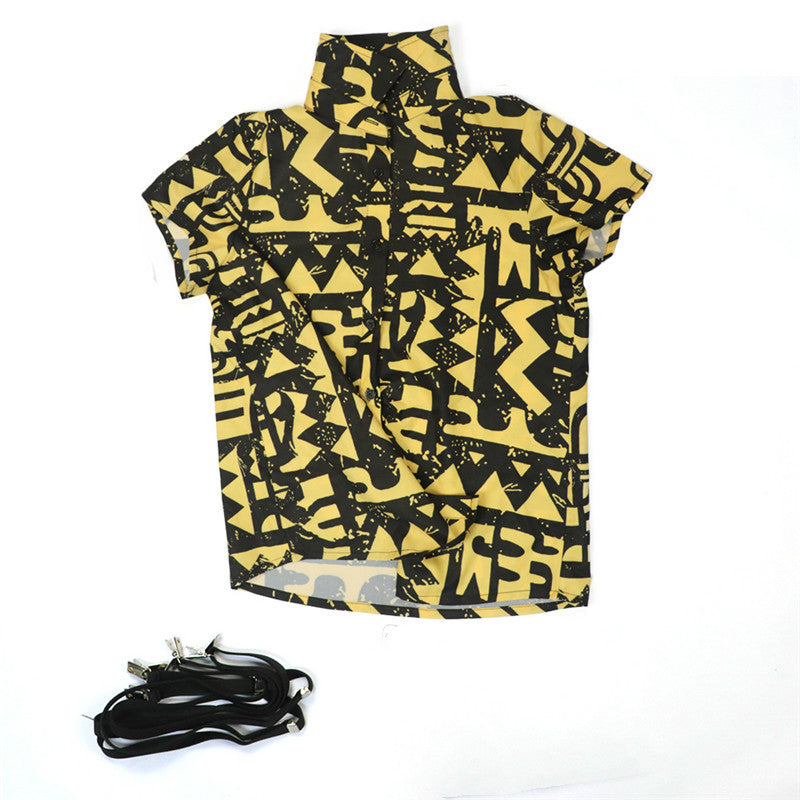 Fashion Personality Cosplay Costumes T-shirt Set