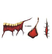 New Product Halloween Mouth Tattoo Sticker Scary Lip DIY Decoration
