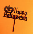Happy Halloween Pumpkin Acrylic Cake Insert Party Cake Decoration