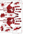 Halloween Decoration Bloodmark Wall Sticker Window Sticker