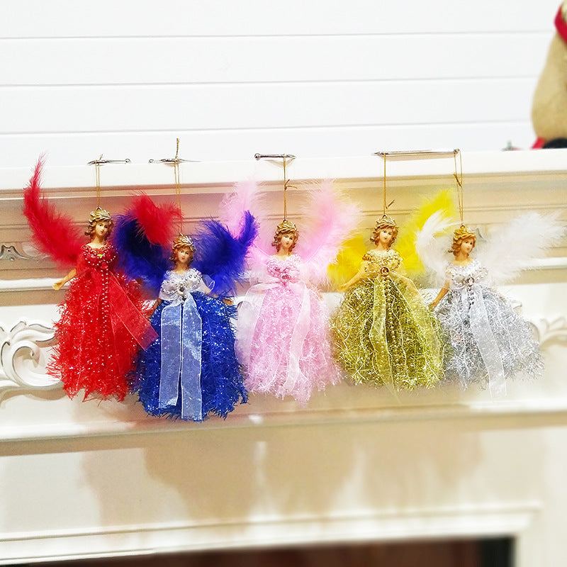 Christmas Children's Cute Doll Plush Angel Pendant