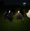 Halloween Skull Ghost Ornament Horror Outdoor Glowing Ghost Stake For Home Bar Haunted House Decoration