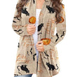 European And American Women's Halloween Elements Long-sleeved Sweater Cardigan Top