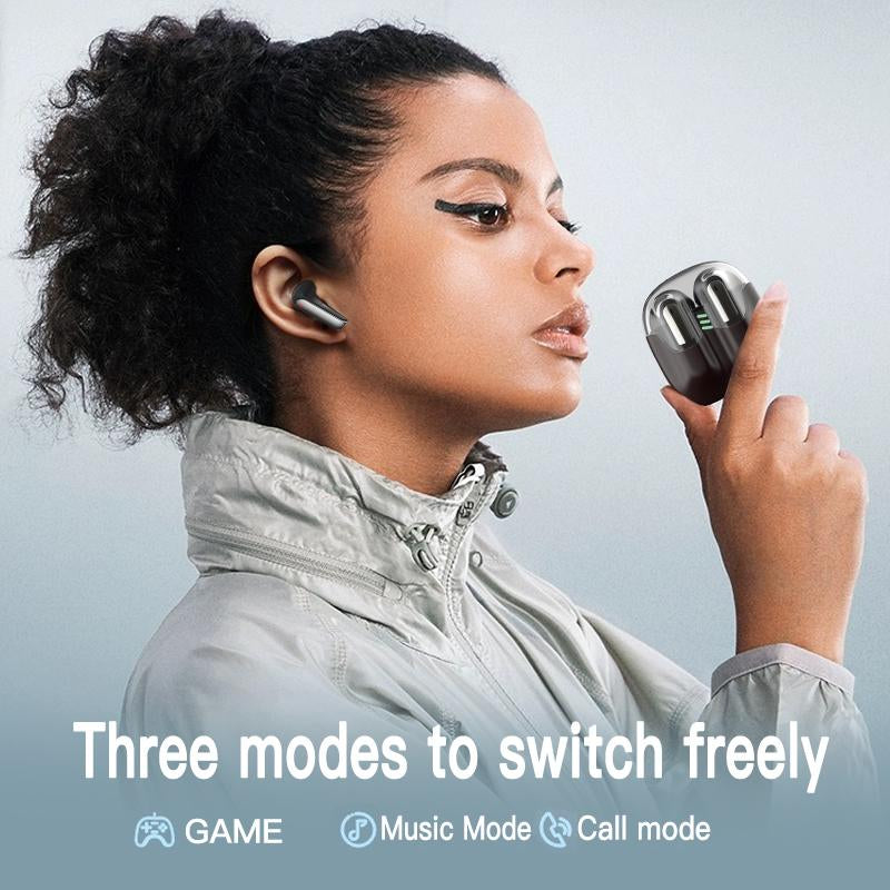 KRUNCHE Bluetooth Headphones Wireless Earbuds with Wireless Charging Wireless Headphones for Smart Phone Laptop Computer Sports