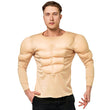 Men's Halloween Role Play Cross-border Fake Abdominal Muscle T-shirt Party Costume