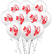 Party Halloween Blood Fingerprint Latex Balloon