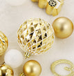 Christmas Platinum Painted Christmas Ball Set Hanging Ornaments