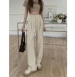 Straight High Waist Slimming Loose And Simple Casual Pants