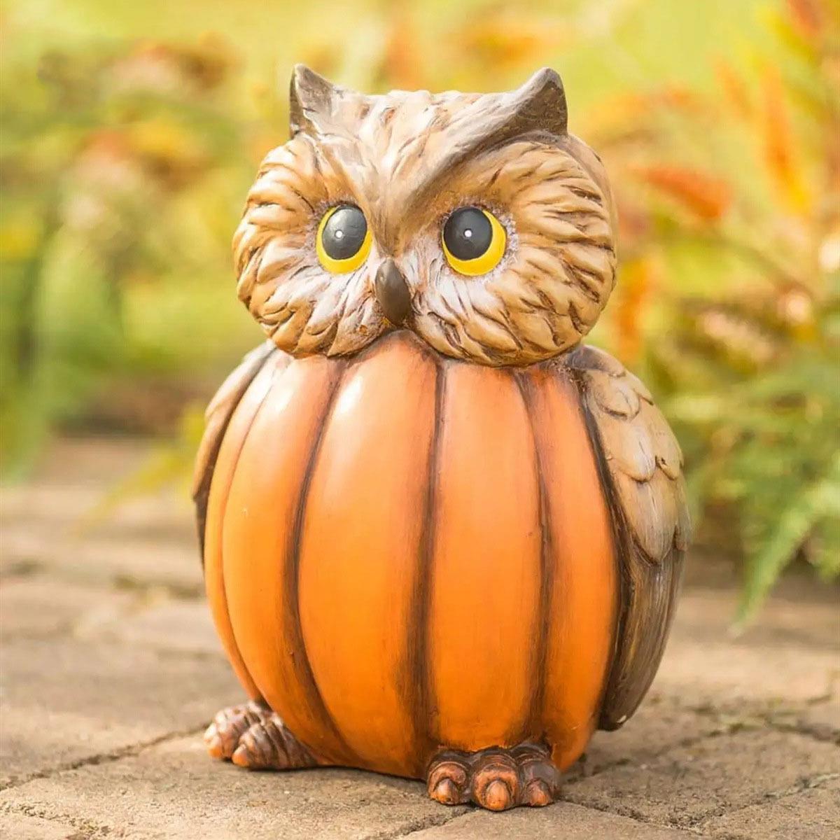 Halloween Animal Avatar Pumpkin Body Statue Resin Crafts Home Garden Study Decoration
