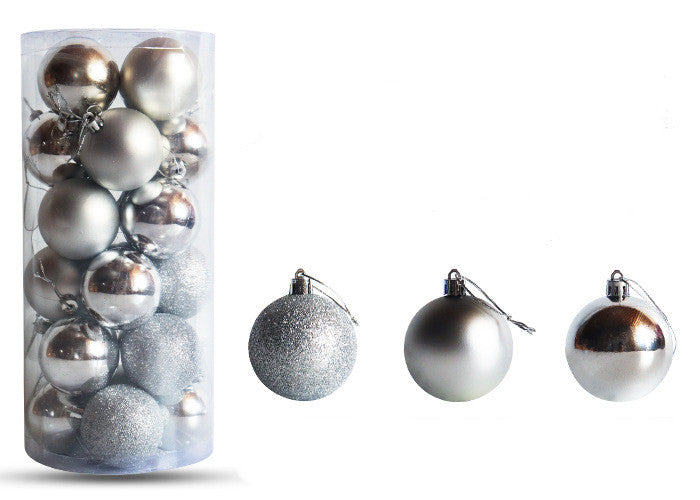 Christmas Decoration Electroplating Plastic Christmas Ball Set