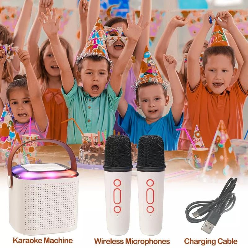 Portable Karaoke Machine - Wireless Speaker with High-Definition Mic - Enhanced Bass & Seamless Connection - Perfect for Adult Home Parties, Birthday Celebrations