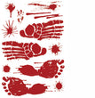 Halloween Decoration Bloodmark Wall Sticker Window Sticker