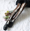 Halloween Black Bone Skeleton Pantyhose