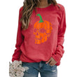 Halloween Printed Casual Loose Pullover Long Sleeve