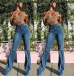 Women's Fashion High Waist Straight Jeans