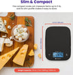 Food Kitchen Scale, Digital Mechanical Weighing Scale, Grams and Oz for Weight Loss,Cooking, and Baking, Black