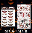 Halloween Fashion Tattoo Stick Smile Lip Sticker