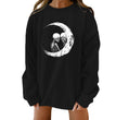 Halloween Creative Theme Print Loose Sweater