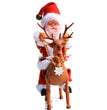 Electric Santa Claus Climbing Ladder Plastic