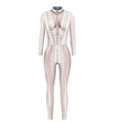 Halloween 3D Skeleton Digital Print Women's Romper