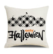 Halloween New Pumpkin English Alphabet Cartoon Car Sofa Cushion Waist Pillowcase