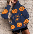 Women's Halloween Pumpkin 3D Print Casual Hoodie