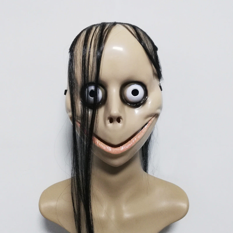 New Halloween Horror Long Hair MOMO Mask