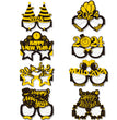 8pcs Happy New Year 2024 Party Funny Photo Props Paper Glasses Decoration