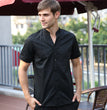 V-neck Short Sleeve Shirt Hotel Long Sleeve Shirt Workwear