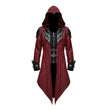 Men's New Medieval Halloween Retro Patchwork Coat