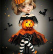 Painting Halloween Full Square Diamond Cartoon Embroidery Cross Stitch Kit