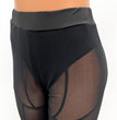 Color Matching Mesh Leggings Women