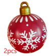 Christmas Ornament Ball Outdoor Pvc 60CM Inflatable Decorated Ball PVC Giant Big Large Balls Xmas Tree Decorations Toy Ball