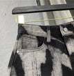 Summer High Waist Slim Personalized Pattern Denim Skirt