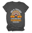 Pumpkin Love Rainbow Halloween Short Sleeve T-Shirt