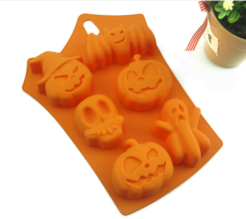 Halloween Pumpkin Bat Ghost Cake Mold