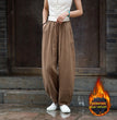 Cotton And Linen Women's Clothing Artistic Stone Washed Loose Bloomers