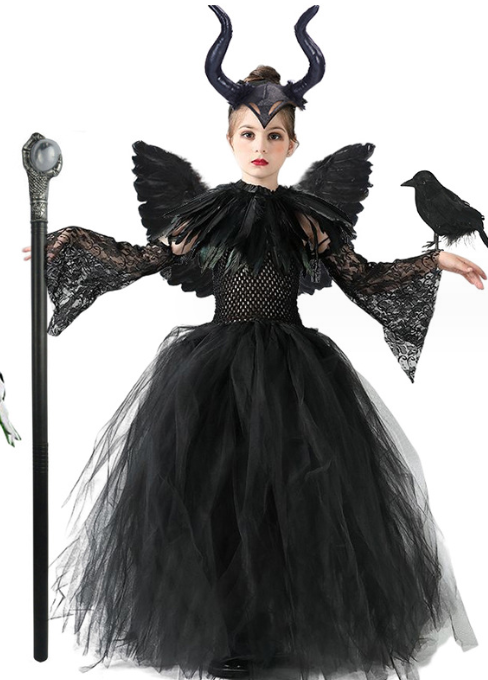 Girl Halloween Costume Witch Dress Dress